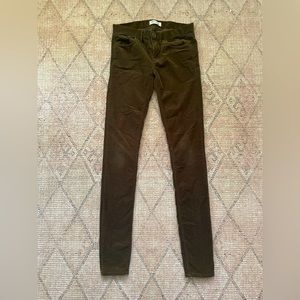 Madewell Skinny Brown Corduroy Pants Size 25